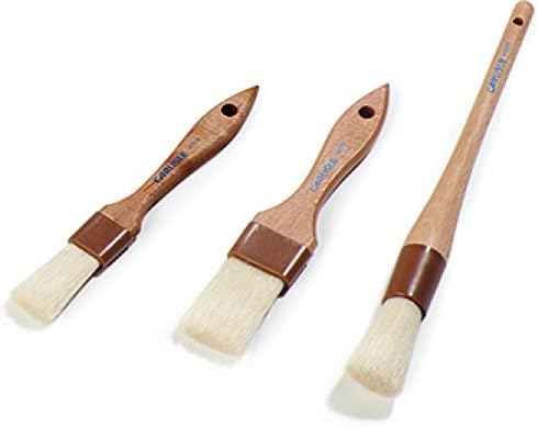 SPARTA Chef Series Basting Brush, Flat Boar Bristle Pastry Brush for Cooking and Baking, 2" Wide, 12 Count