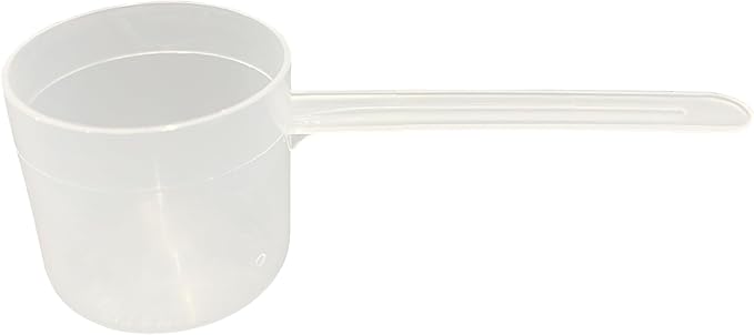 55 mL (55 CC | 1.86 Oz.) Long Handle Scoop for Measuring Coffee, Pet Food, Grains, Protein, Spices and Other Dry Goods (Pack of 5)