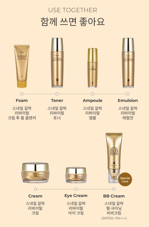 Deoproce Snail Galac Revital Toner 130ml – Korean Anti-Wrinkle & Hydrating Skin Toner