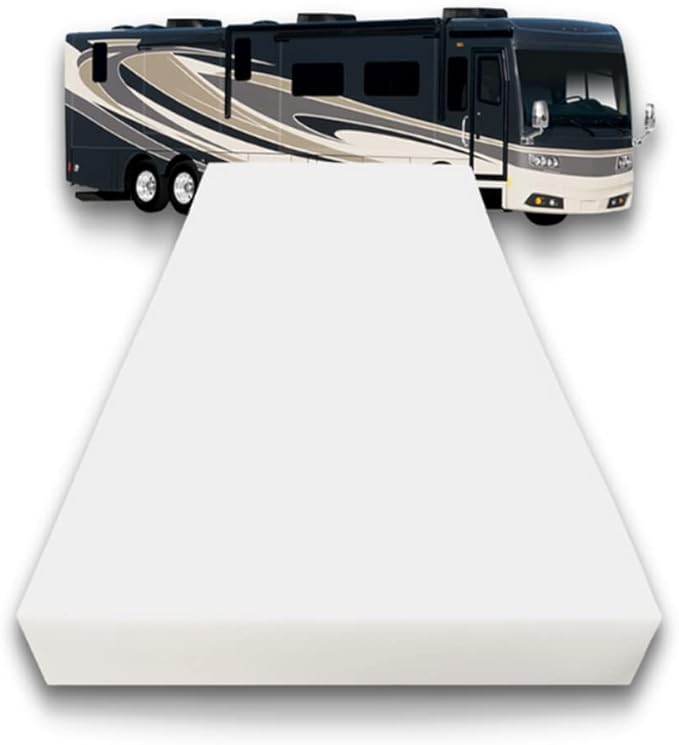FoamRush 6-Inch Bunk (28" x 72") High Density Foam RV Mattress Replacement, Medium Firm, Pressure Relief, Travel Camper Trailer Truck, Made in USA, CertiPUR-US Certified, Cover Not Included
