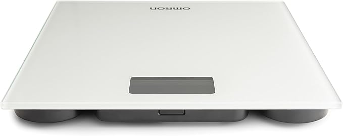 OMRON Digital Scale with Bluetooth Connectivity (SC -150) - 330 lb Weight Capacity - Use with Free OMRON Connect App - Light Gray