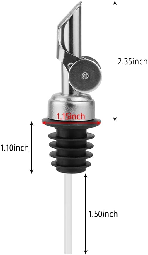 MEETSWEET Olive Oil Dispenser, Stainless Steel Automatic Opening/Closing Spout, Leak-Proof for Oil, Vinegar, Wine & More, Multicolor