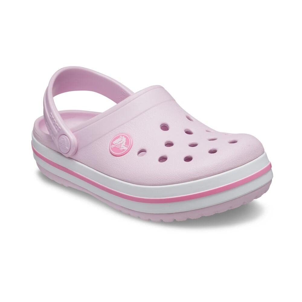 Crocs Unisex-Child Crocband Clogs (Todder Shoes), Ballerina Pink, 5 Toddler