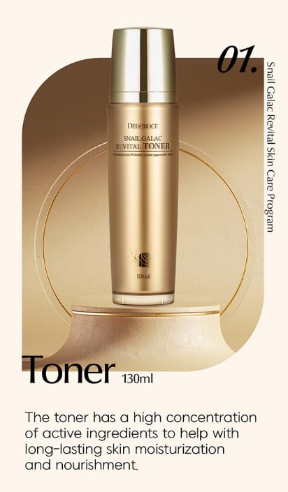 Deoproce Snail Galac Revital Toner 130ml – Korean Anti-Wrinkle & Hydrating Skin Toner