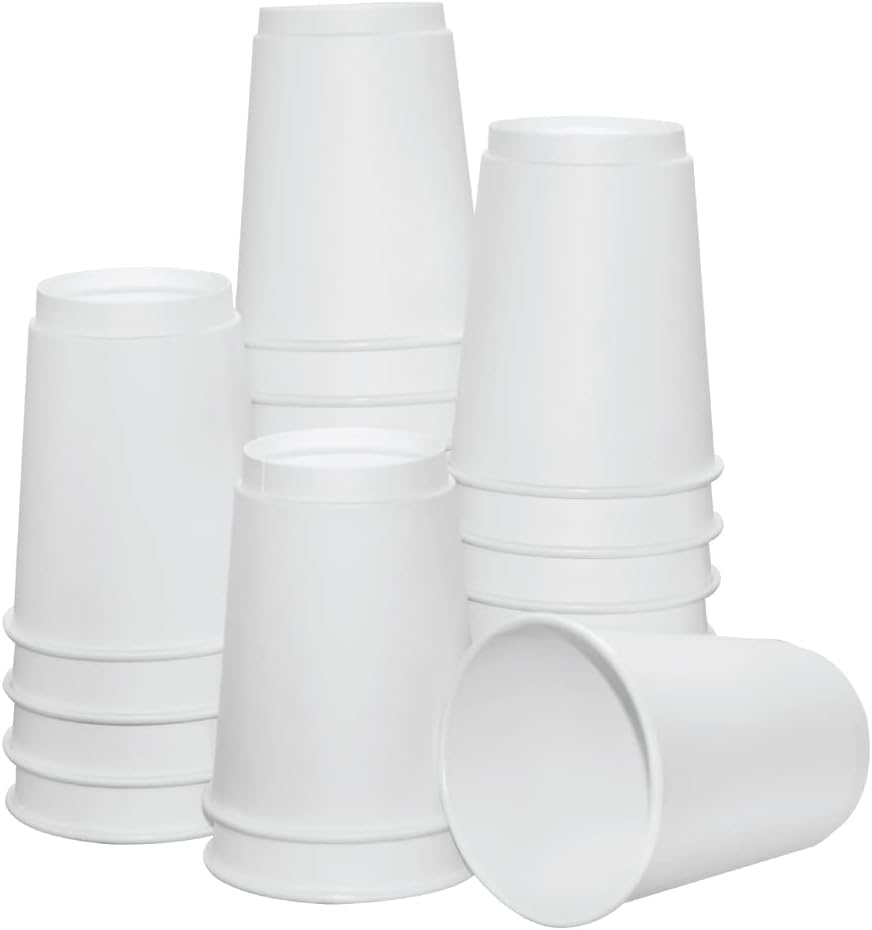 Insulated Paper Cups for Coffee & Tea Made in USA | Recyclable Double Wall Disposable To-Go Cups for Hot Beverages | Sturdy, Food Safe, and Eco-Friendly Hot Cups (12 oz, 500 Count)