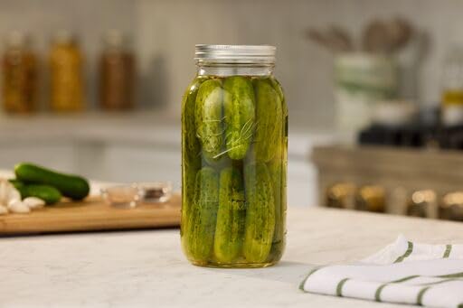 Ball Wide Mouth Half Gallon 64 Oz Jars with Lids and Bands, Set of 6 (2 Pack), WM), Clear