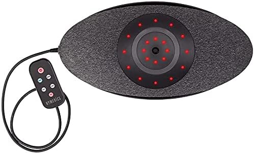 Homedics Lumbar Lift Back Stretcher with Vibration Massage and Soothing Heat, Air Lift Technology, Adjustable Intensity, 2 Auto Programs, Compact and Portable, Increases Flexibility, Relieves Pain