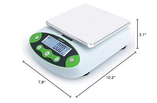 U.S. Solid Digital Analytical Balance 5kg x 0.01g, High Precision Lab Scale, 10 Weighing Units, AC 100V-240V & DC 9V, Piece Counting