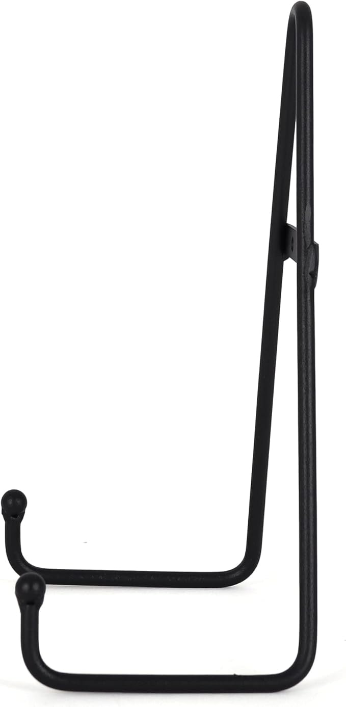 Milltown Merchants Round Metal Display Stand - Fused Glass Art Base - Plate Stand/Plate Holder - Round Art Panel Stand (4 Pack), Large