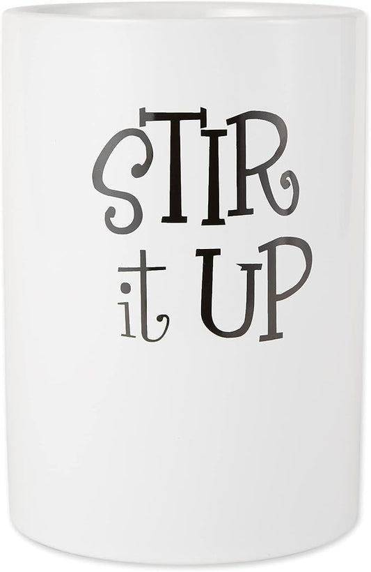 DII Kitchen Accessories Retro Collection, Ceramics, Utensil Holder, White