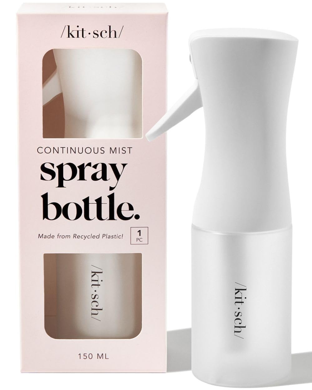 Kitsch Continuous Spray Bottle for Hair | Fine Mist Water Mister for Hair Styling – Spray Bottles for Cleaning, Plants & More – Terracotta, 5 oz