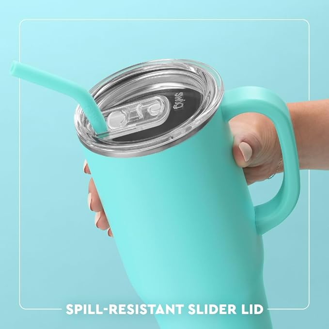Swig Life 40oz Mega Mug, 40 oz Tumbler with Handle and Straw, Cup Holder Friendly, Dishwasher Safe, Large Stainless Steel Insulated Tumbler, Lightweight Cowgirl Cups, Cowgirl Gifts (Let's Go Girls)