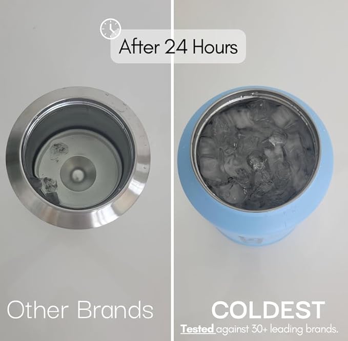 Coldest Tumbler with Handle and Straw - 100% Leak Proof Insulated Tumbler with Lid and Straw (3 Lids) - Stainless Steel Tumblers for Women & Men - Cup Holder Friendly Base, 36 oz (Trailblazer)