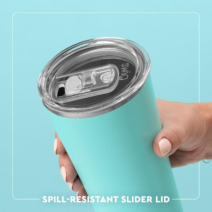 Swig Life 22oz Insulated Tumbler, Travel Coffee Tumbler with Lid, Cup Holder Friendly, Stainless Steel Travel Coffee Mug, Birthday Gifts for Women (Make a Wish)