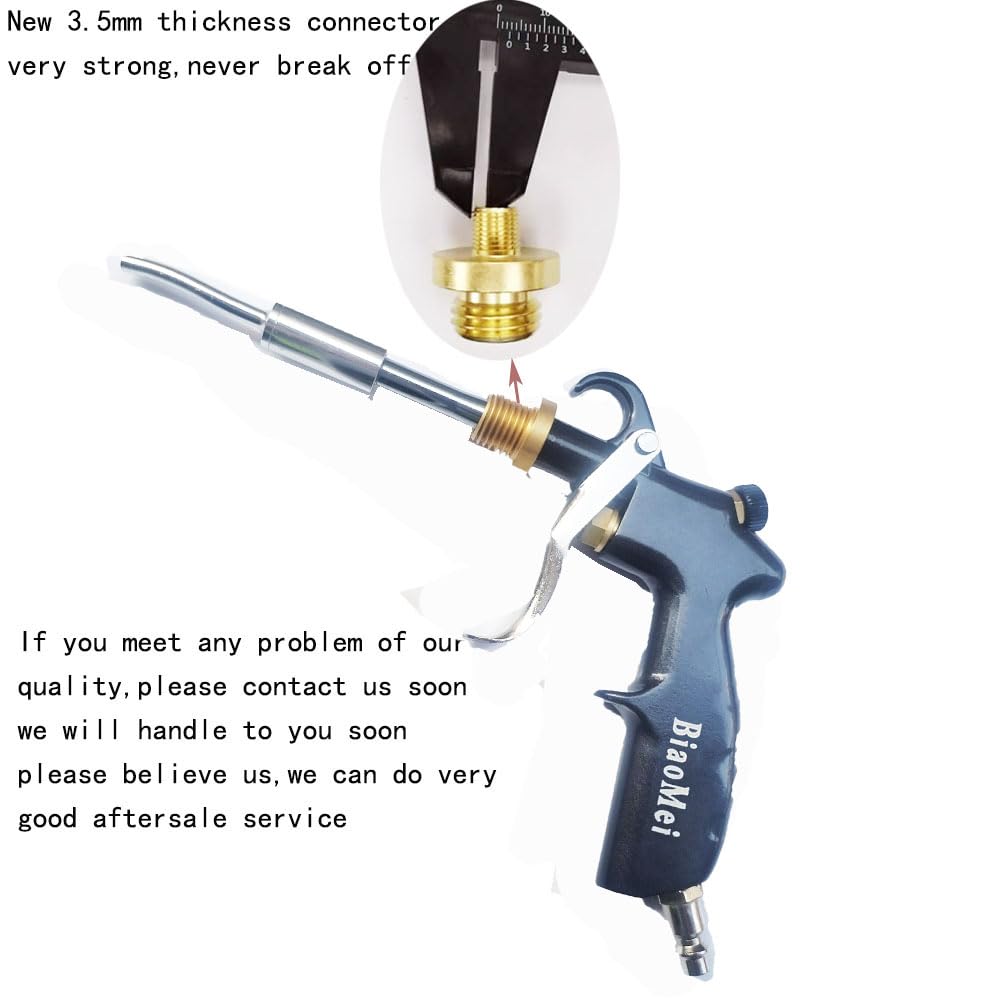 DOZIME High Pressure Car Interior Cleaning Gun Automobile Detailing Washing Gun with Brush-Works with Air Compressor(Aluminium Rotate Tube),Z-014 with Air Regulator Control