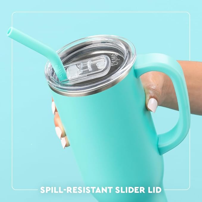 Swig Life 30oz Mega Mug, 30 oz Tumbler with Handle and Straw, Cup Holder Friendly, Dishwasher Safe, Extra Large Insulated Tumbler, Stainless Steel Bottle (Classic Nutcracker)
