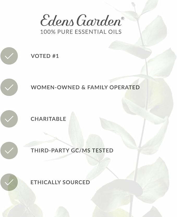 Edens Garden Rest Essential Oil Blend- 100% Pure Therapeutic Grade & Undiluted Natural Aromatherapy Blend Relaxation, Calm & Restful Nights - for Home Diffusers & Humidifiers, 10 ml (.33 fl oz)