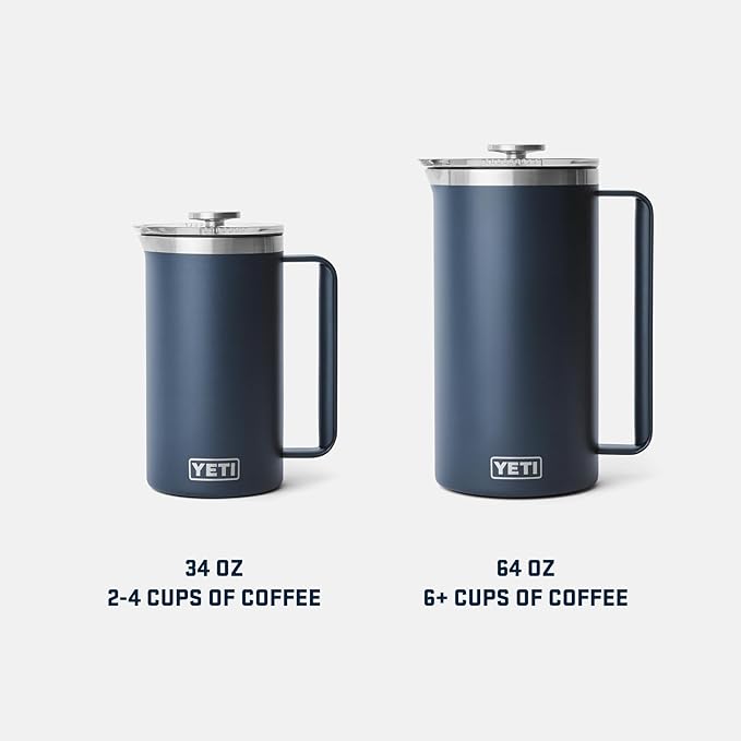 YETI Rambler 64 oz. French Press Coffee Maker, White