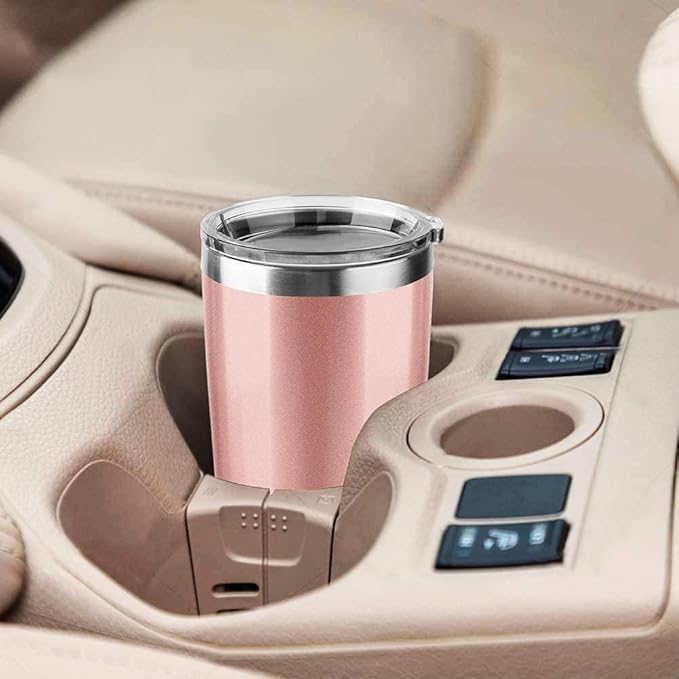 30oz Stainless Steel Travel Mug with Lid, 8 Pack Double Wall Vacuum Insulated Bulk Tumbler with 8 Straws, Powder Coated Coffee Cup Suitable for Vehicle Cup Holders(Assorted Colors)