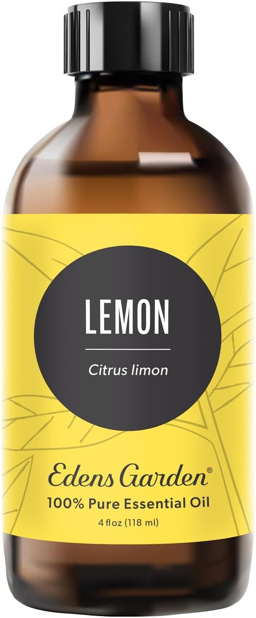 Edens Garden Lemon Essential Oil- 100% Pure Premium Grade, Undiluted, Natural, Therapeutic, Aromatherapy, The Best for Diffuser, Laundry, Humidifiers, Kid Safe 118 ml (4 fl oz)