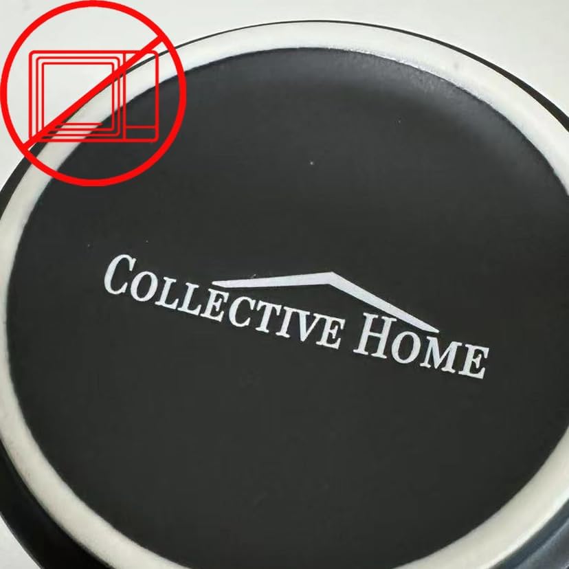 COLLECTIVE HOME - Black Monogram Ceramic Mugs, 15 oz Golden Initial Coffee Cups, Elegant Alphabet Tea Mugs, Personalized Halloween Mug with Gift Box, Perfect for Office and Home Décor (n)