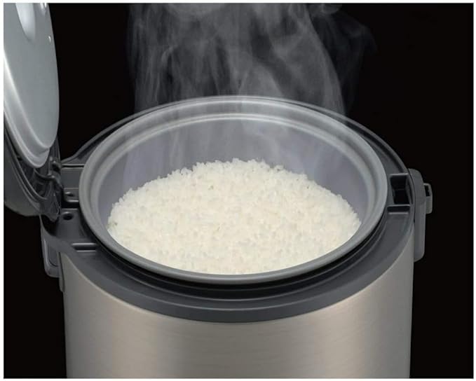 Tiger JNP-S10U 5.5 Cup Capacity White Rice Cooker with Spatula and Measuring Cup Bundle with Rice Washing Bowl and Bamboo Spoon (3 Items)