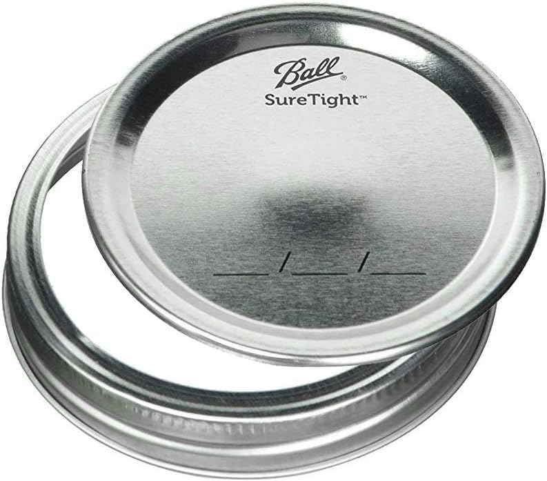 Ball Regular Mouth Mason Jars with Lids & Bands, Half Pint, 8-oz (2-Pack)