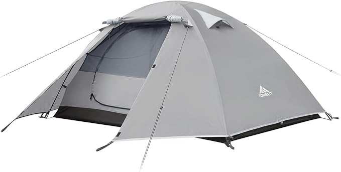Forceatt Camping Tent 2/3/4 Person, Professional Waterproof & Windproof Lightweight Backpacking Tent Suitable for Outdoor,Hiking,Camping, Mountaineering and Travel