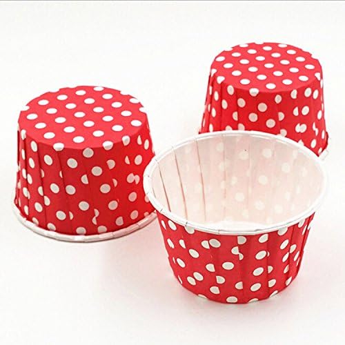100 Pack Colourful Cake Baking Cups Muffin Cases Paper Heat Resistance Home Party