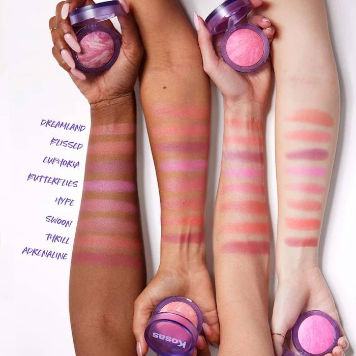 Kosas Blush is Life Baked Talc-Free Dimensional Blush - Adrenaline (hot fuschia), 0.16 Ounce (Pack of 1)