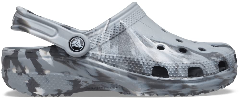 Crocs Classic Marbled Tie-Dye Clog Light Grey/Multi Men's 2, Women's 4 Medium
