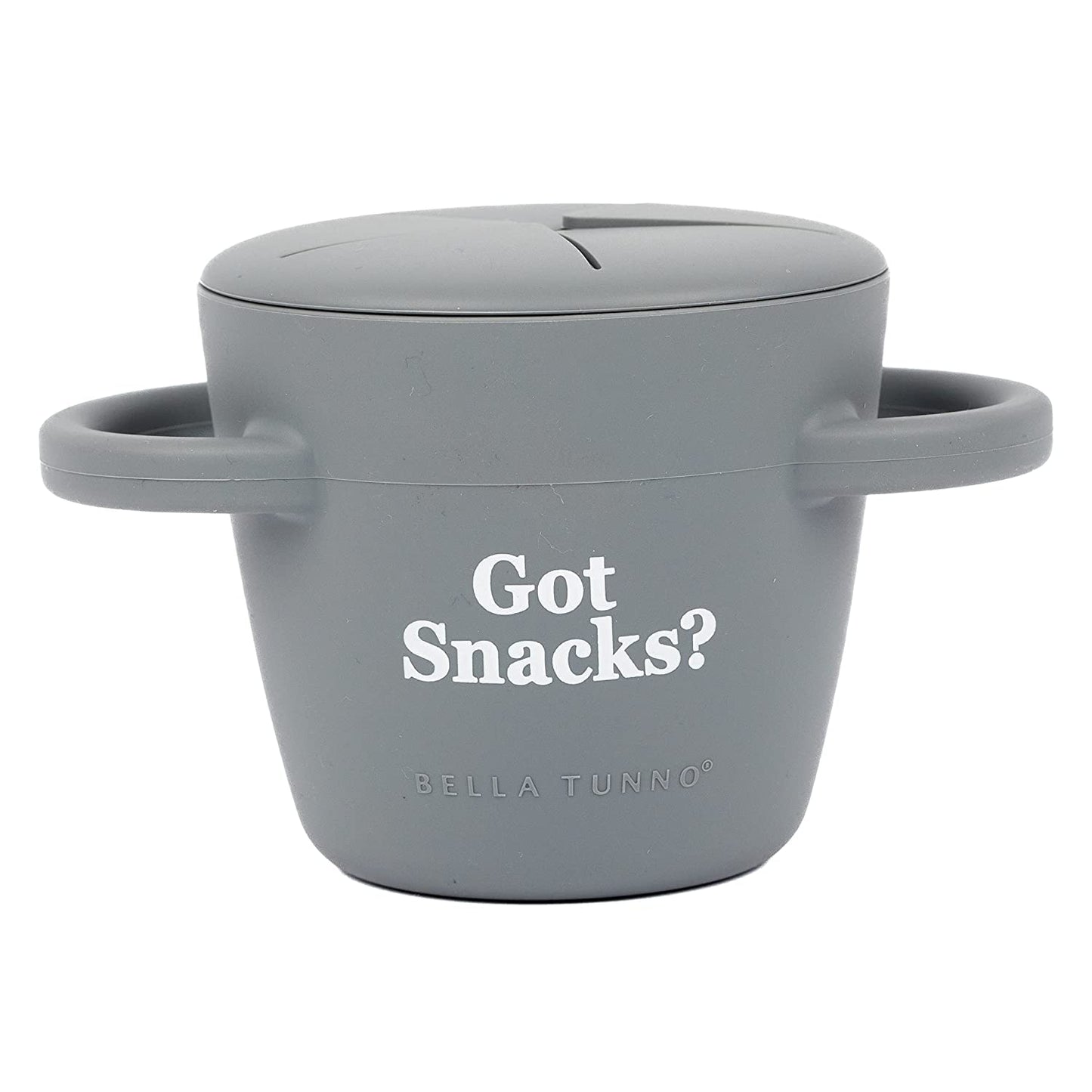 Bella Tunno Snack Cups for Toddlers, Silicone Spill Proof Food Container with Lid, Babies & Kids 6-12 Months, Got Snacks