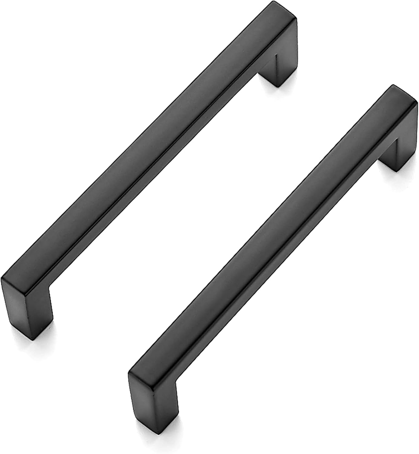 Ravinte 15 Pack Matte Black Square Bar Drawer Handles - 3-3/4 Inch, Slim, Kitchen Cabinet Hardware