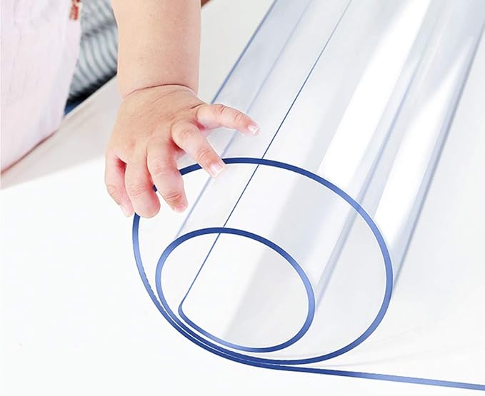 20x36 Office Desk Mat Blotter Clear PVC Computer Pad Waterproof Side Table Cloth Protector Top Pad Cover Clear Plastic Vinyl Transparent Vinyl Wipeable Heat Resistant Kitchen Countertop Floor Mat