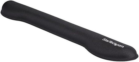 StarTech.com Foam Keyboard Wrist Rest for Ergonomic Typing Support - Padded Non-Slip Keyboard Cushion - Laptop or Desktop Computer Keyboard Wrist, Hand & Arm Rest - Soft Black Nylon Rest Pad, TAA