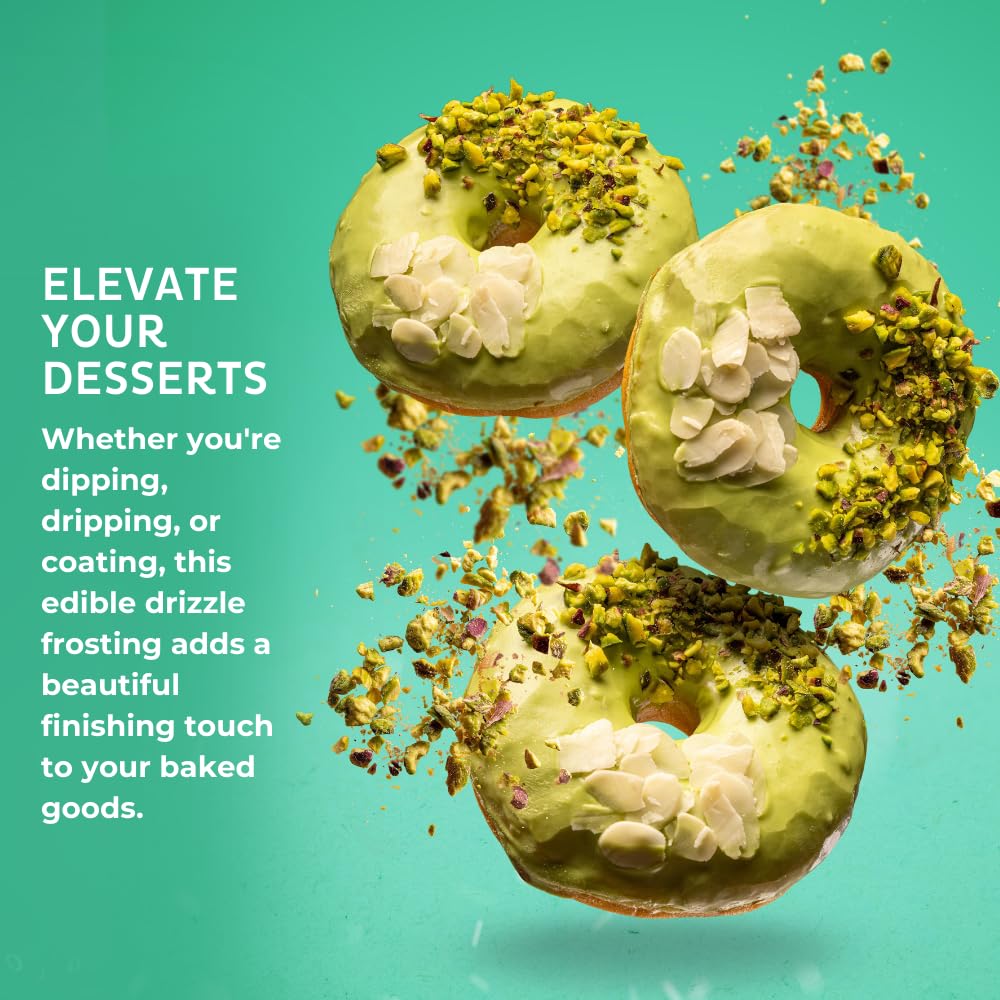Chocolate-Flavored Cake Drizzle by Chefmaster, Edible Cake Drip Frosting for Decorating, Drip for Cakes, Cupcakes, Cookies, Donuts, 6.6 lbs