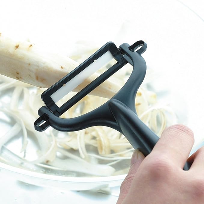 Kyocera Advanced Ceramic Horizontal Y Peeler, Black -