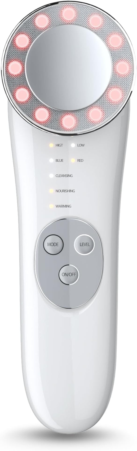 Microcurrent Facial Device Facial Massager Face Roller Tools for Skin Care Microcurrent Multifunctional Facial Massager, White