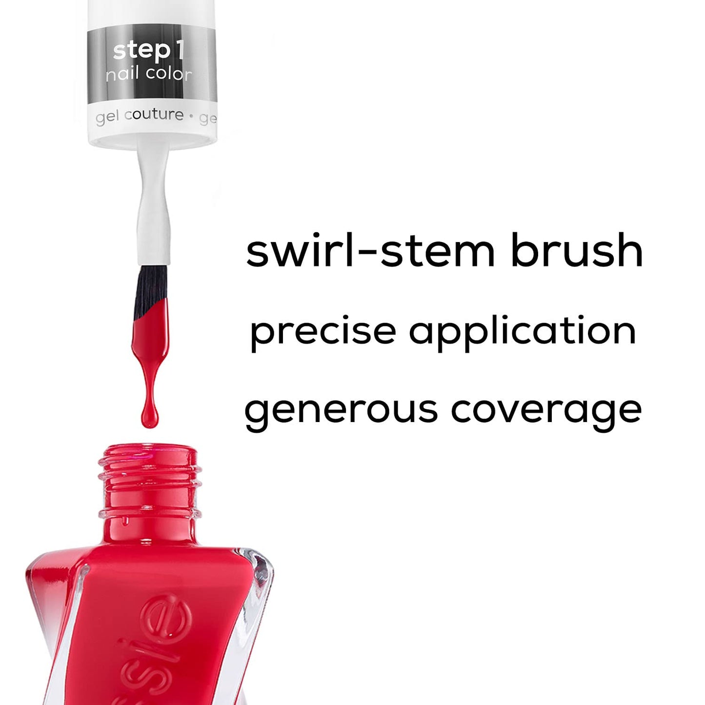 essie gel couture, Long-Lasting Nail Polish, 8-free Vegan, Fashion Freedom, Blue, Cut Loose, 0.46 fl oz