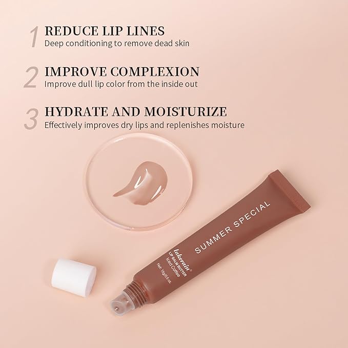 Lip Butter Balm for Hydration Shine, Mini Neutrals Lip Butter Balm Set Lip Care Prouct, Moisturizing Tinted Lip Balm Gloss Hydrating Oil for Women (#Vanilla)