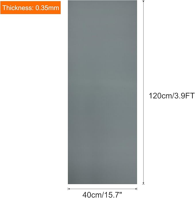 uxcell 15.7IN x 3.9FT Silicone Baking Mat Rolls, Heat Resistant Baking Mats, Non-Stick Pastry Mats, Non-Slip Countertop Mats, Refrigerator Liners Grey