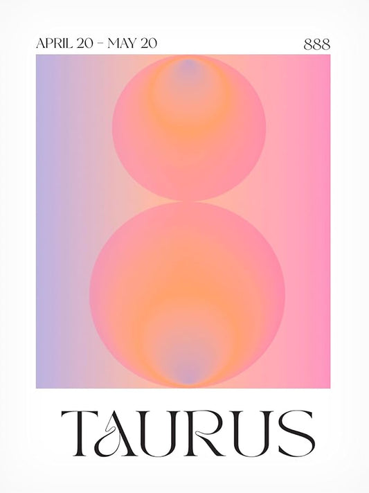 Trademark Fine Art Canvas Wall Art - Valeria Castillo 'Taurus' Wall Art for Living Room, Bedroom, or Office Décor