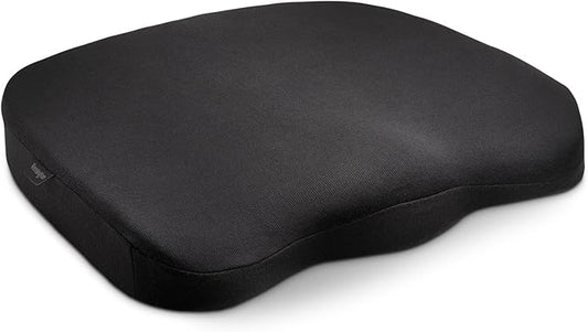Kensington Seat Cushion for Office, Desk Chair Cushion, Car Seat Cushion, Pain Relief Memory Foam Seat Rest, Computer Chair Pad, Ergonomic Office Chair Cushion, Chair Pillow, Black K55805WW 410x470x72