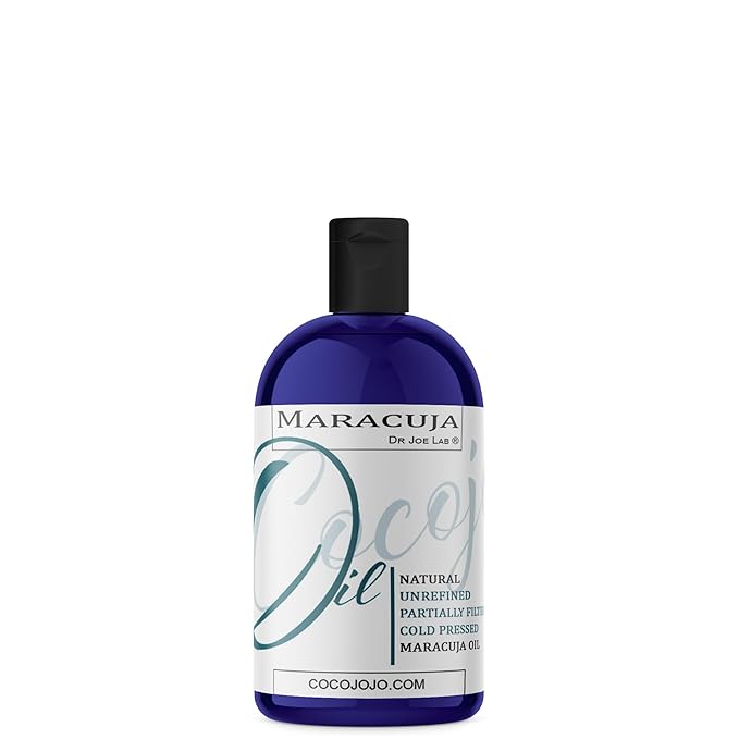 Dr Joe Lab Maracuja - Passion Fruit Seed Oil - Pure Sourced Filtered Carrier Oil for Face Skin Lips Body Hair Natural Extra Virgin Moisturizer DIY Soaps Cream - Cocojojo (4 oz)