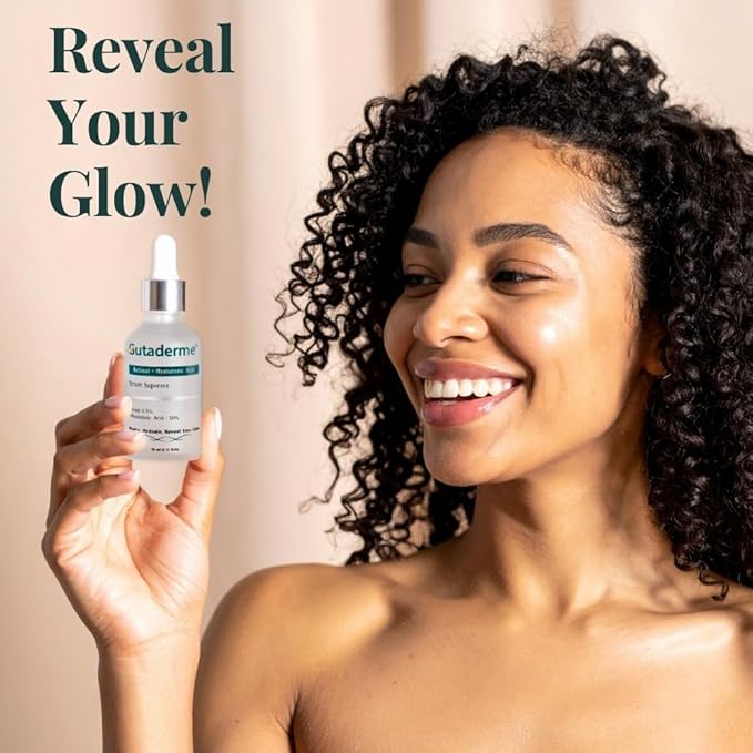 Retinol 4.5% + Hyaluronic Acid 10% - Advanced Anti-Aging Face Serum for Dark Spots, Fine Lines & Wrinkles - Deep Hydration for Radiant, Glowing Skin - 1fl. oz