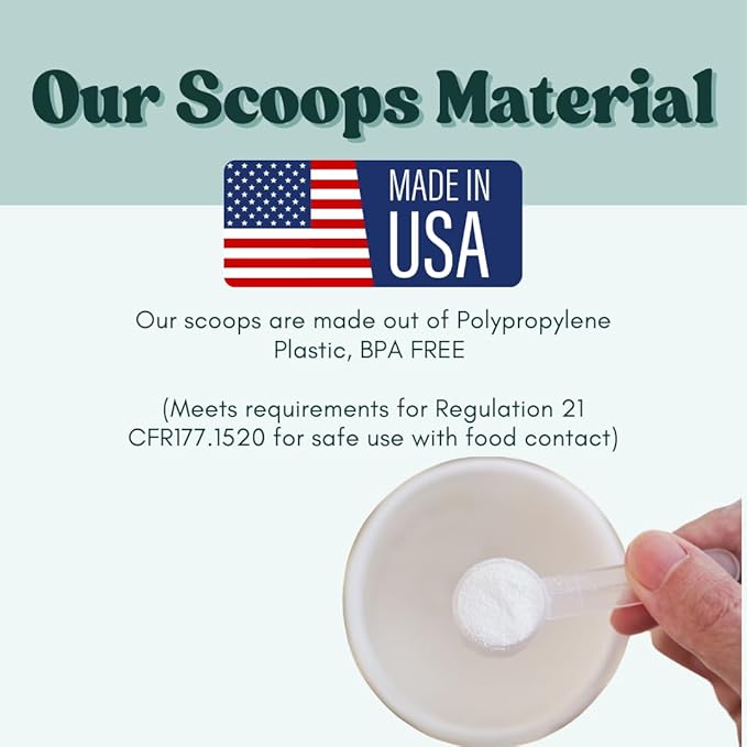4 Teaspoon (20 mL) Long Handle Scoop for Measuring Coffee, Pet Food, Grains, Protein, Spices and Other Dry Goods (Pack of 25)