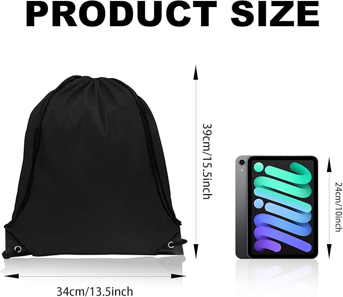 Drawstring Bags, Drawstring Backpack Nylon Backpack Draw String Bags Pack Bulk Cinch Sack Drawstring Gym Bag Drawstring Backpack for Sport, Traveling, Team (20 Colors, 60Pcs)