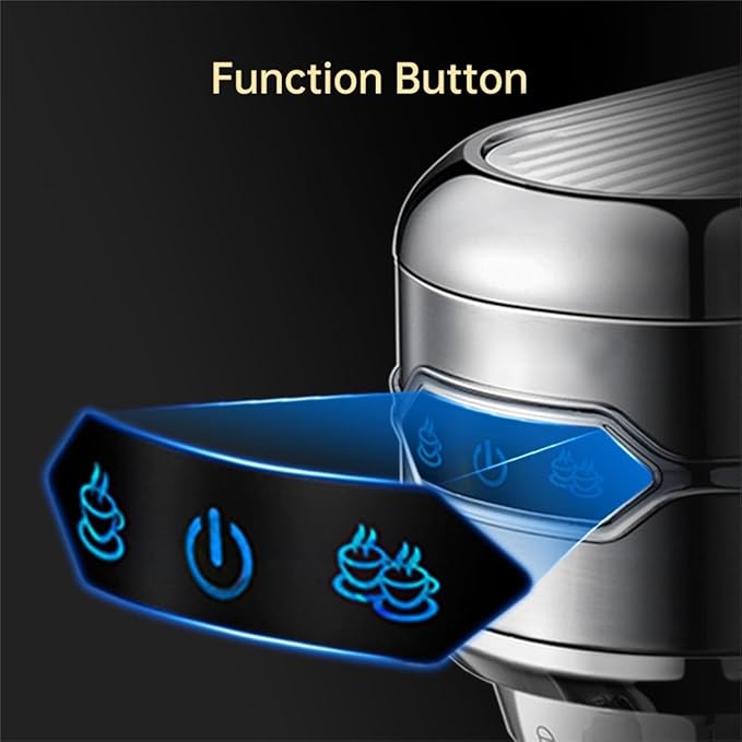 Semi-auto Stainless Steel Household Coffee Machine 19 Capsules Superfine Capsule Powder Coffee Machine Cappuccino and Espresso H11 (Color : H11G1Jug Mat Tamper, Size : CHINA_EU)