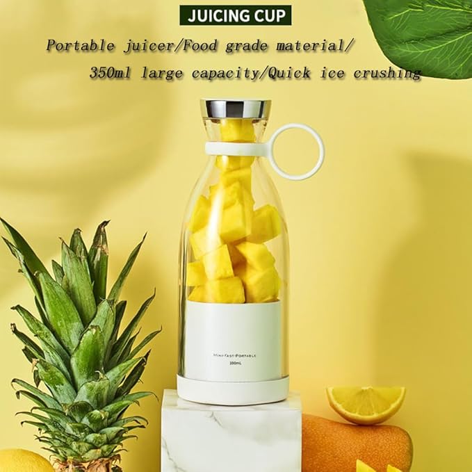 Portable Blender for Smoothies, Personal Small Smoothie Blender with 11.83 Oz/350ml for Shakes and Smoothies, Durable Stainless Steel Blades, Magnetic Charging, Convenient (Pink + Portable Cover)