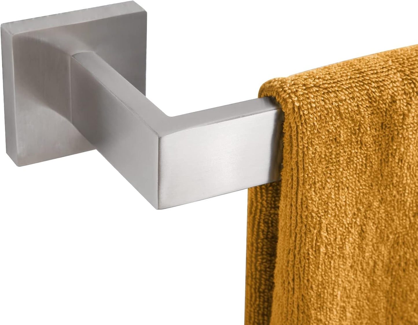 KOKOSIRI 32-Inch Single Towel Bar, Bathroom Kitchen Towel Holder, Wall Mounted SUS304 Stainless Steel Towel Rack, Brushed Nickel, B4003BR-L32